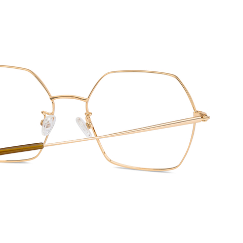 John Jacobs Online Gold Full Rim Hexagonal right side