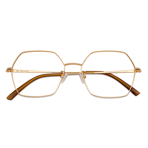 John Jacobs Online Gold Full Rim Hexagonal right side