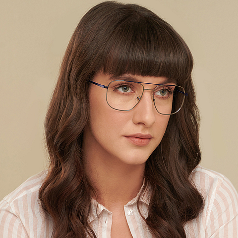 John Jacobs Online Gray Full Rim Square right side
