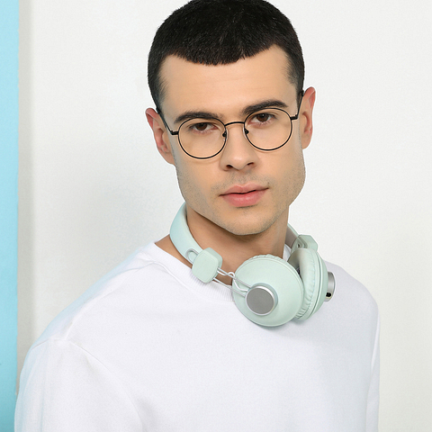 John Jacobs Black Full Rim Round right side