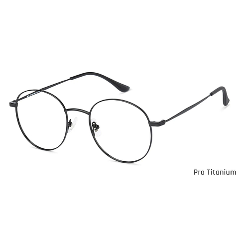 John Jacobs Black Full Rim Round right side