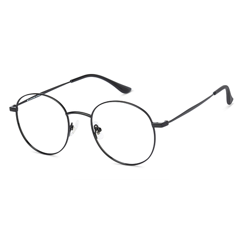 John Jacobs Black Full Rim Round right side