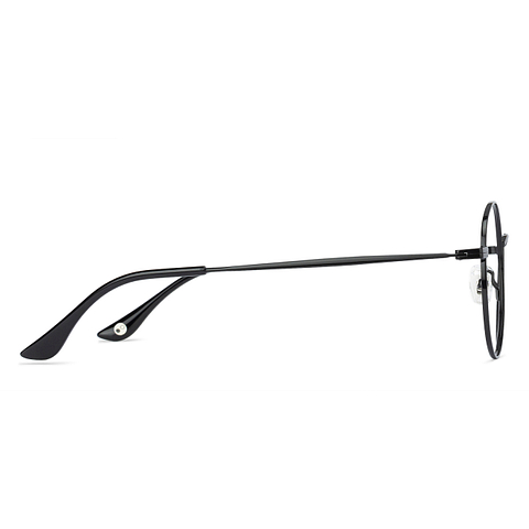 John Jacobs Black Full Rim Round right side