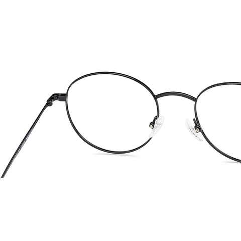 John Jacobs Black Full Rim Round left side