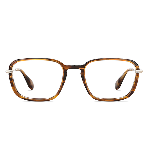 John Jacobs Light Brown Full Rim Square right side