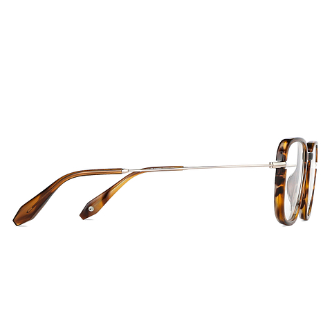 John Jacobs Light Brown Full Rim Square left side