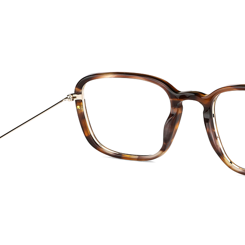 John Jacobs Light Brown Full Rim Square right side