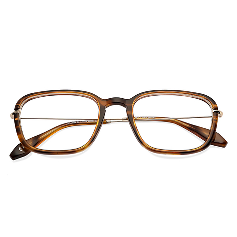 John Jacobs Light Brown Full Rim Square left side