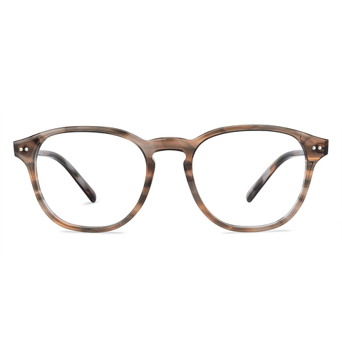 John Jacobs Light Brown Full Rim Round right side