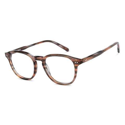 John Jacobs Light Brown Full Rim Round right side