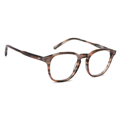 John Jacobs Light Brown Full Rim Round left side