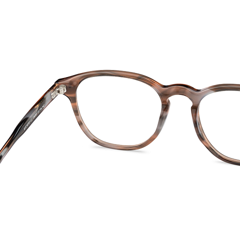 John Jacobs Light Brown Full Rim Round left side