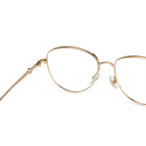 John Jacobs Online Gold Full Rim Aviator left side