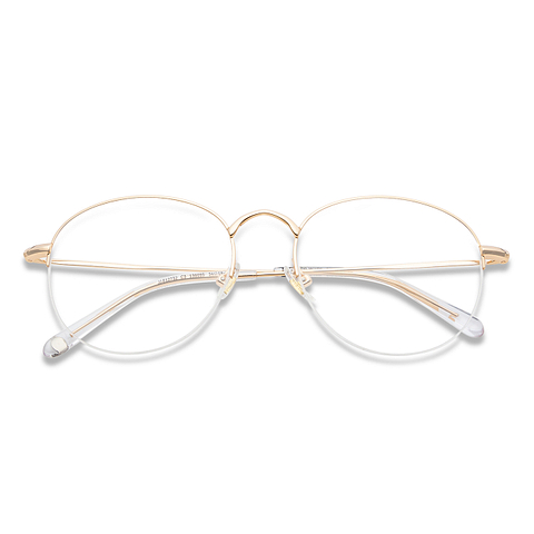 John Jacobs Gold Half Rim Round right side