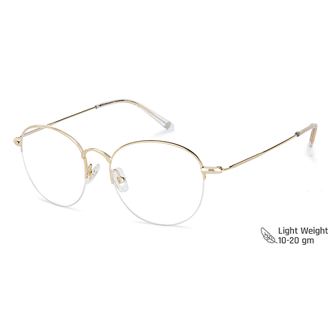 John Jacobs Gold Half Rim Round right side