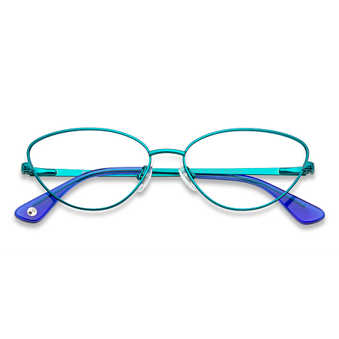 John Jacobs Online Green Full Rim Cat Eye right side