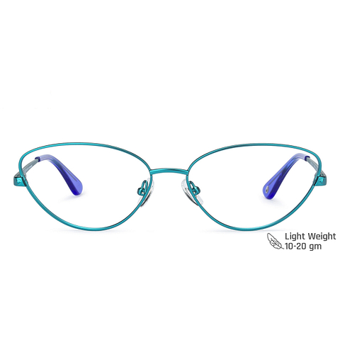 John Jacobs Online Green Full Rim Cat Eye right side