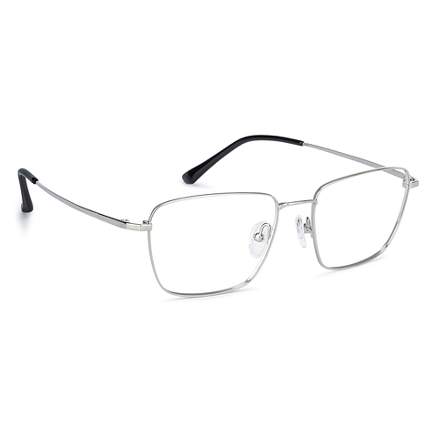 John Jacobs Silver Full Rim Square right side