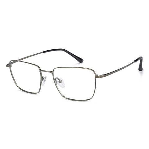 John Jacobs Dark Gray Full Rim Square left side