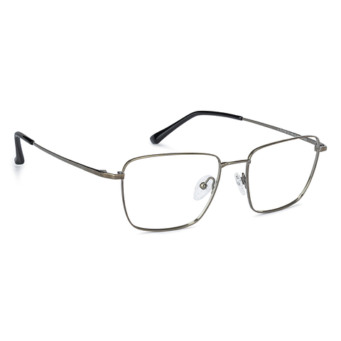 John Jacobs Dark Gray Full Rim Square left side
