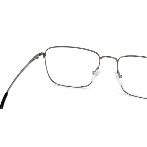 John Jacobs Dark Gray Full Rim Square left side