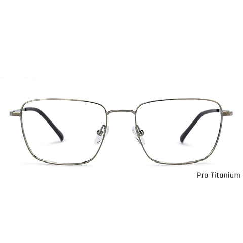 John Jacobs Dark Gray Full Rim Square left side