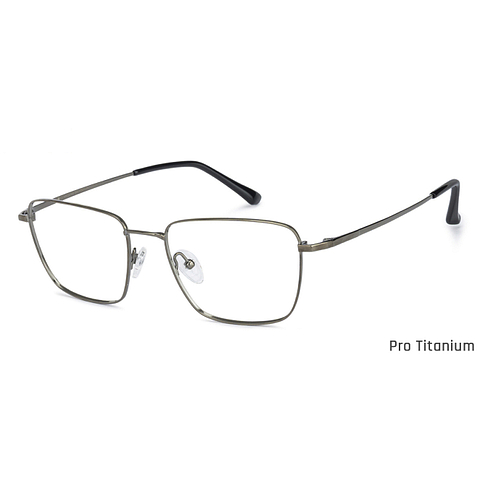 John Jacobs Dark Gray Full Rim Square right side