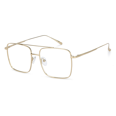 John Jacobs Gold Full Rim Square right side