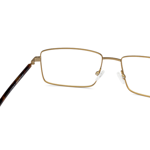 John Jacobs Online Gold Full Rim Rectangle right side