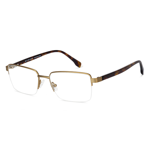 John Jacobs Online Gold Half Rim Rectangle right side