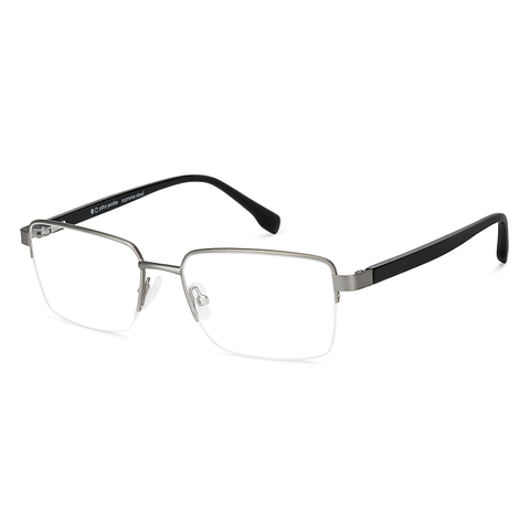 John Jacobs Online Gray Half Rim Rectangle right side