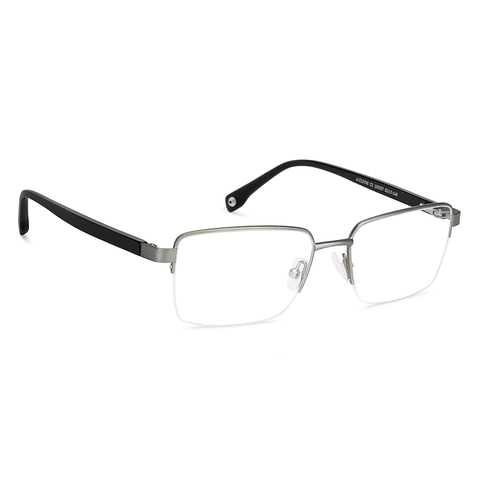 John Jacobs Online Gray Half Rim Rectangle left side