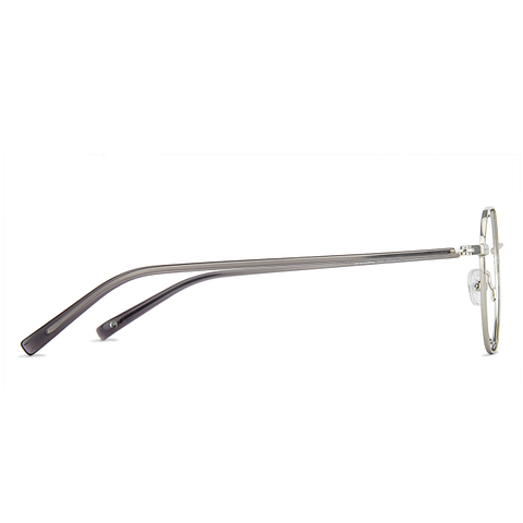 John Jacobs Online Silver Full Rim Geometric left side