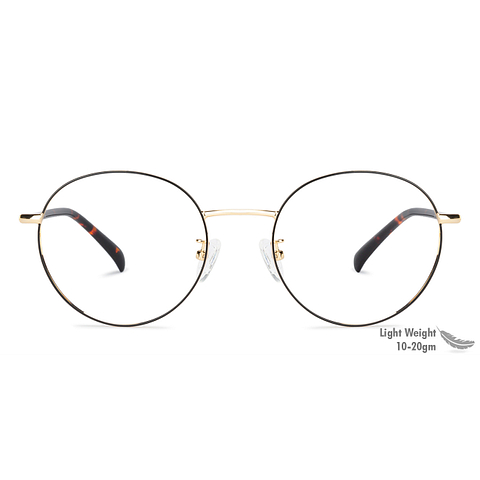 John Jacobs Online Gold Full Rim Round right side