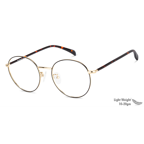 John Jacobs Online Gold Full Rim Round left side