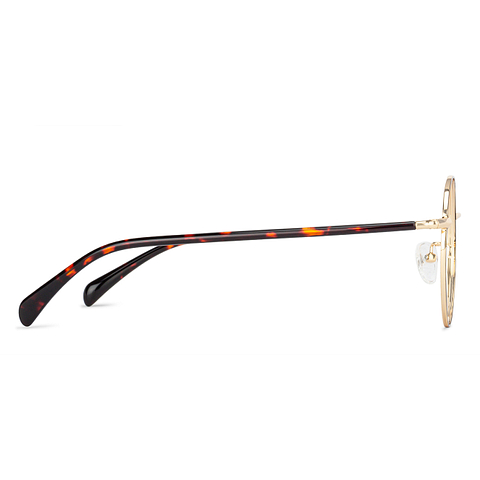John Jacobs Online Gold Full Rim Round left side