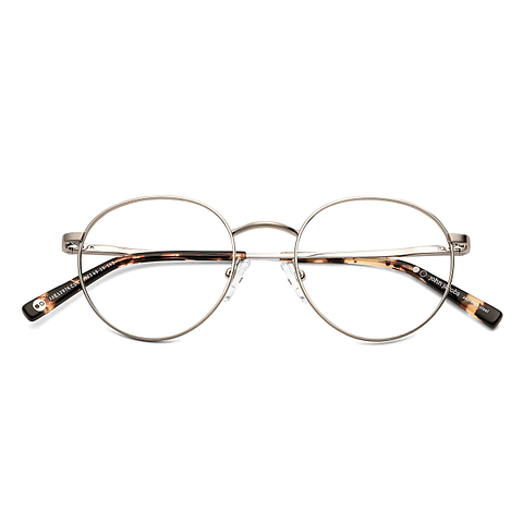 John Jacobs Silver Full Rim Round left side