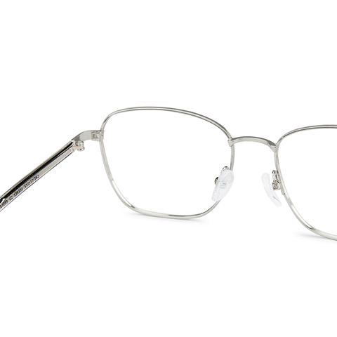 John Jacobs Online Silver Full Rim Square right side