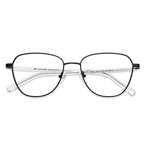 John Jacobs Online Black Full Rim Square left side