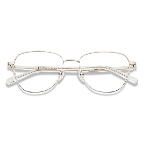 John Jacobs Online Silver Full Rim Square left side