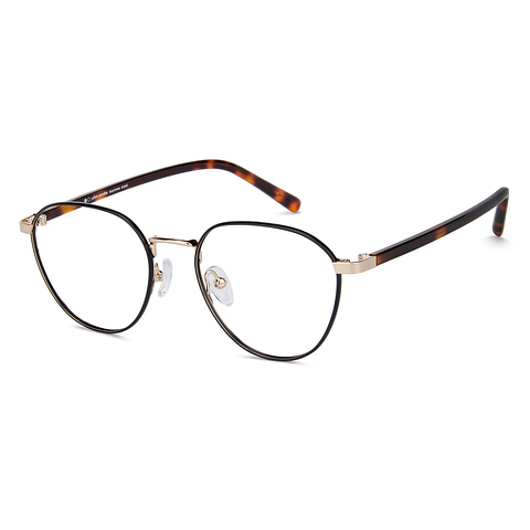John Jacobs Black Full Rim Round left side