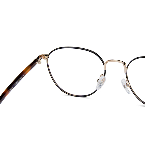 John Jacobs Black Full Rim Round left side
