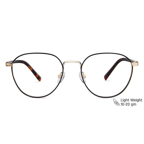 John Jacobs Black Full Rim Round right side
