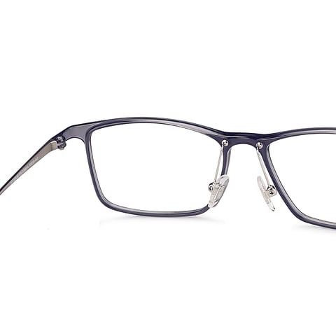 John Jacobs Gray Full Rim Rectangle right side