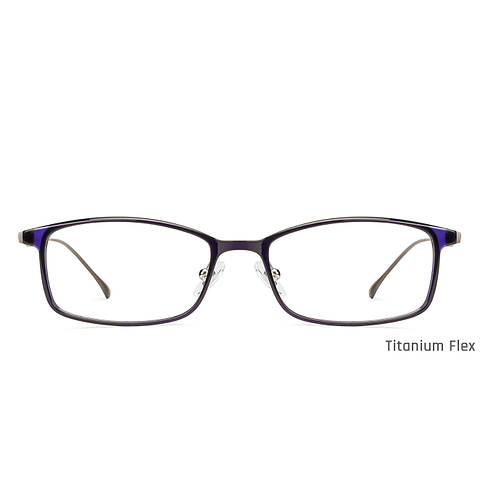John Jacobs Online Sky Blue Full Rim Rectangle right side
