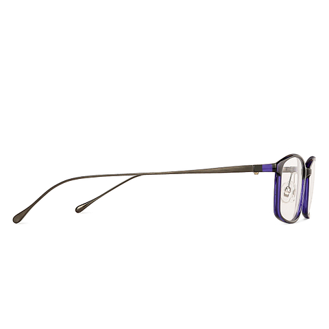 John Jacobs Online Sky Blue Full Rim Rectangle left side