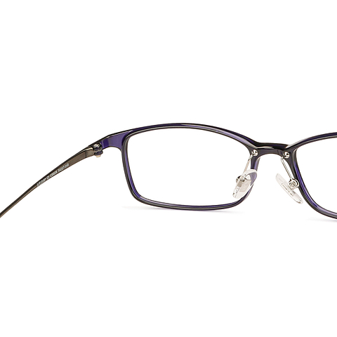 John Jacobs Online Sky Blue Full Rim Rectangle right side