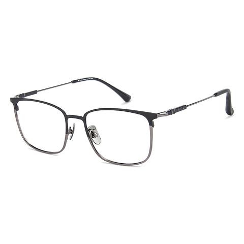 John Jacobs Black Full Rim Square left side