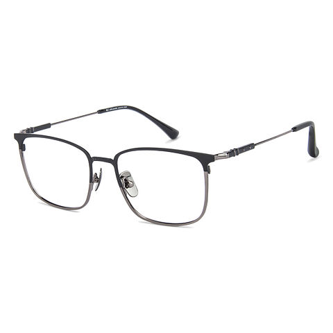 John Jacobs Black Full Rim Square right side