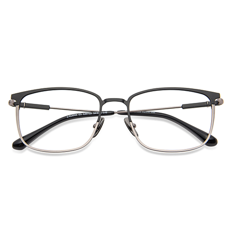 John Jacobs Black Full Rim Square left side